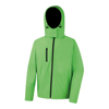 Core Tx Performance Hooded Softshell Jacket in vividgreen-black