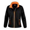 Women'S Printable Softshell Jacket in black-orange