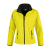 Women'S Printable Softshell Jacket in yellow-black