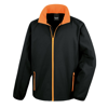 Printable Softshell Jacket in black-orange