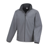 Printable Softshell Jacket in charcoal-black