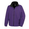 Printable Softshell Jacket in purple-black