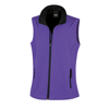 Women'S Printable Softshell Bodywarmer in purple-black