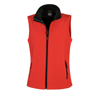 Women'S Printable Softshell Bodywarmer in red-black