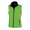 Women'S Printable Softshell Bodywarmer in vividgreen-black