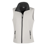 Women'S Printable Softshell Bodywarmer in white-black