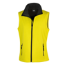 Women'S Printable Softshell Bodywarmer in yellow-black