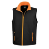 Printable Softshell Bodywarmer in black-orange