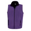 Printable Softshell Bodywarmer in purple-black