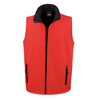 Printable Softshell Bodywarmer in red-black