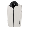 Printable Softshell Bodywarmer in white-black