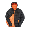 Soft Padded Jacket in black-orange