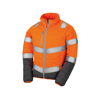 Women'S Soft Padded Safety Jacket in fluorescentorange-grey