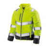 Women'S Soft Padded Safety Jacket in fluorescentyellow-grey