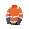 Soft Padded Safety Jacket in fluorescent-orange