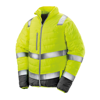 Soft Padded Safety Jacket in fluorescent-yellow