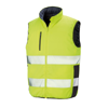 Reversible Soft Padded Gilet in fluorescentyellow-navy