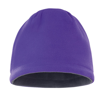 Reversible Fleece Skull Hat in purple-charcoal