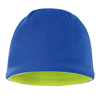 Reversible Fleece Skull Hat in royal-lime