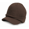Esco Army Knitted Hat in chocolate-brown