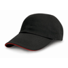 Heavy Cotton Drill Pro-Style With Sandwich Peak in black-red