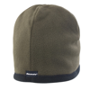 Reversible Microfleece Bob Hat in olive-black