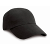 Junior Low Profile Heavy Brushed Cotton Cap in black