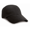 Low Profile Heavy Brushed Cotton Cap in black