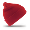 Kids Woolly Ski Hat in red