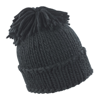 Spider Pom Pom Hat in black