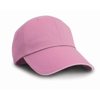 Herringbone Cap With Sandwich Peak in pink-white