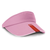 Herringbone Sun Visor With Sandwich Peak in pink-white