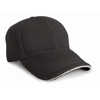 Sport Foam-Mesh Cap With Sandwich Peak in black