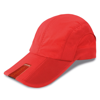 Fold-Up Baseball Cap in red
