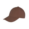 Memphis 6-Panel Brushed Cotton Low Profile Cap in chocolate-brown