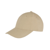 Memphis 6-Panel Brushed Cotton Low Profile Cap in khaki