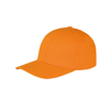 Memphis 6-Panel Brushed Cotton Low Profile Cap in orange
