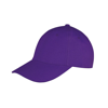 Memphis 6-Panel Brushed Cotton Low Profile Cap in purple