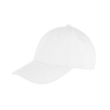 Memphis 6-Panel Brushed Cotton Low Profile Cap in white
