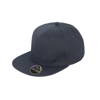 Bronx Original Flat Peak-Snapback Cap in black