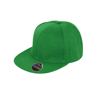 Bronx Original Flat Peak-Snapback Cap in emeraldgreen