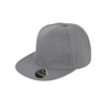 Bronx Original Flat Peak-Snapback Cap in heather-grey