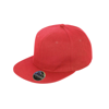Bronx Original Flat Peak-Snapback Cap in red