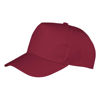 Boston Junior 65/35 Polycotton Cap in burgundy