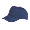 Boston 5 Panel Polycotton Printer'S Cap in navy