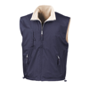 Reversible Polartherm Bodywarmer in navy-camel