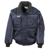 Work-Guard Zip Sleeve Heavy-Duty Pilot Jacket in navy-navy