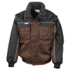 Work-Guard Zip Sleeve Heavy-Duty Pilot Jacket in tan-black