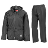 Waterproof Jacket And Trouser Set in black