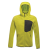 Coldspring Hybrid Hooded Fleece in limepunch-sealgrey